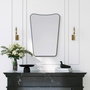 Hanah Home Bella Donna Espejo de Metal Negro
